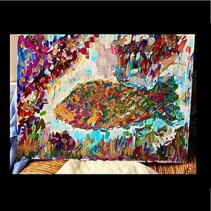 Original Mixed Media Painting “The Rainbow Fish”